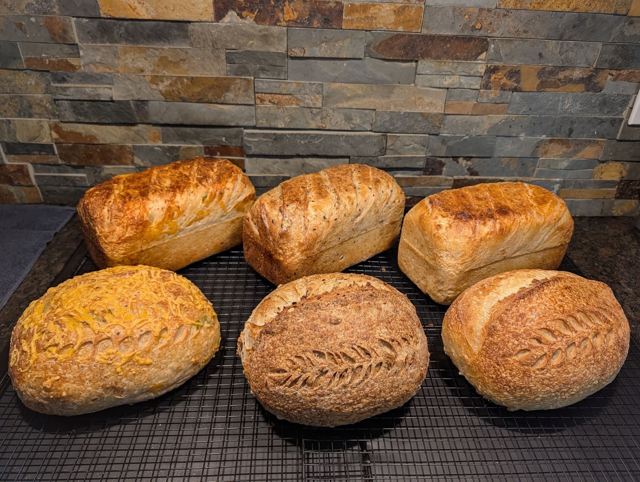 Artisan sourdough breads